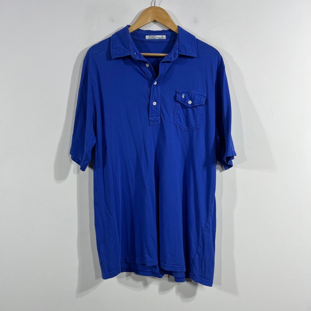 Criquet Old Money Preppy Players Shirt Polo Organic Cotton Golf Mens XL Buckley